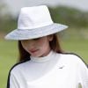 Mũ golf nữ rộng vành ASTON FEDORA Hat Ball Marker WHITE/LT BLUE | Evok