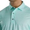 Áo golf nam tay ngắn 82279 LISLE BEACH PRINT SELF COLLAR WH/GREEN | Fo