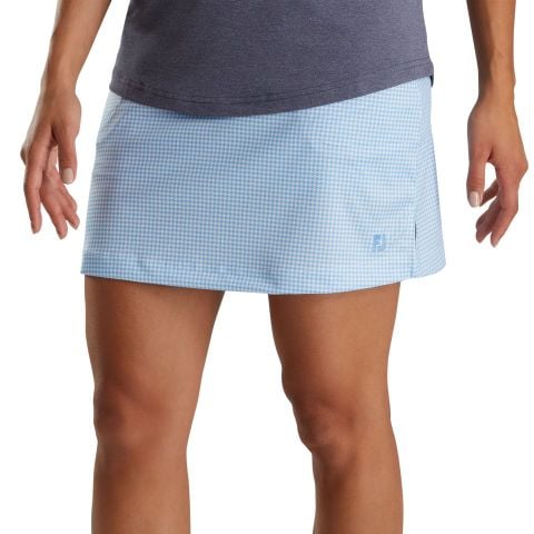 Váy golf WOMEN'S KNIT SKORT - 87357 BLUE HOUNDSTOOTH | FootJoy