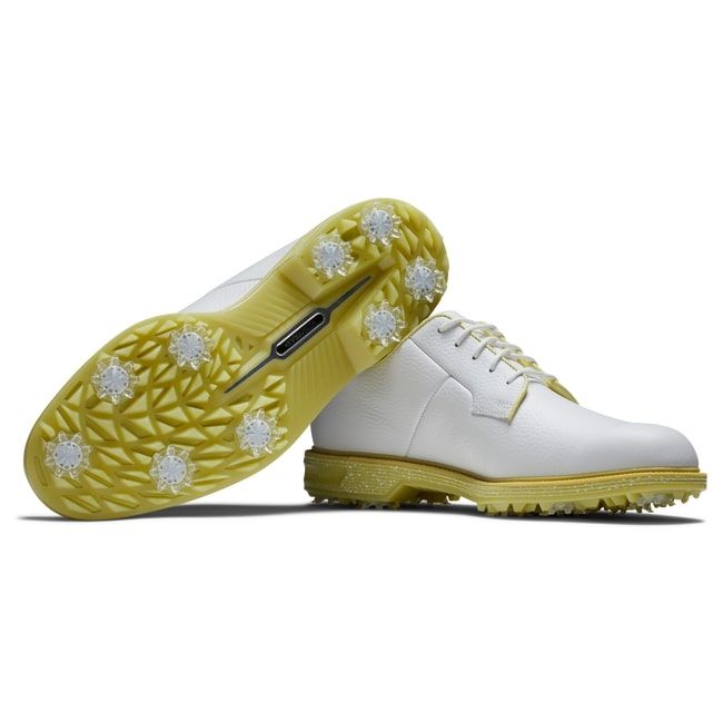 Giày golf nam FJ DJ PREM PASTELS WHT/WHT/YLW  | FootJoy | Tặng 1 dù go