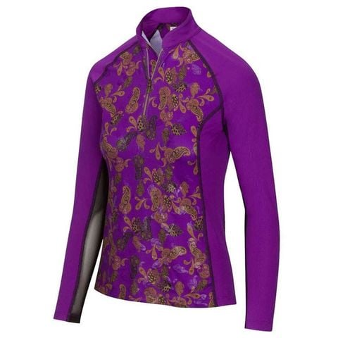 Áo golf nữ tay dài Solar XP IMPERIAL PURPLE G2F20K609_ILPL | Greg Norman