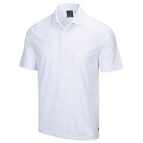 Áo golf nam tay ngắn G7S21K532_WHT Oceanside Foulard Print Polo White | Greg Norman