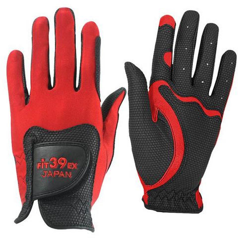 Găng tay golf nam EX GLOVE CLASSIC RED/BLACK | Fit39