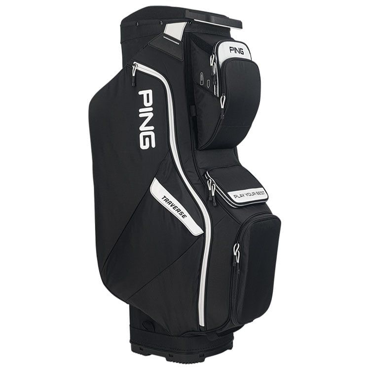 Túi gậy golf BAG,ASSEMBLED,TRAVERSE 214 DS BLACK/WHITE 35463-101 | PIN