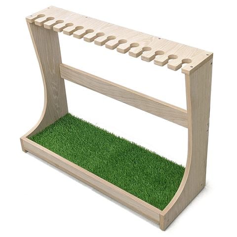 Giá để gậy golf bằng gỗ ghép phủ Veneer 60x80 cm
