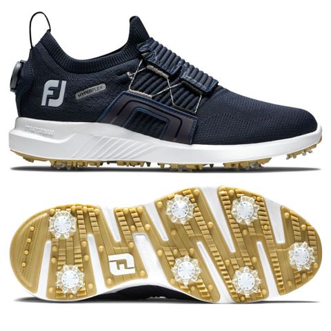 Giày golf nam BS M HYPERFLEX BOA NV/WT/GLD 51089 | FootJoy