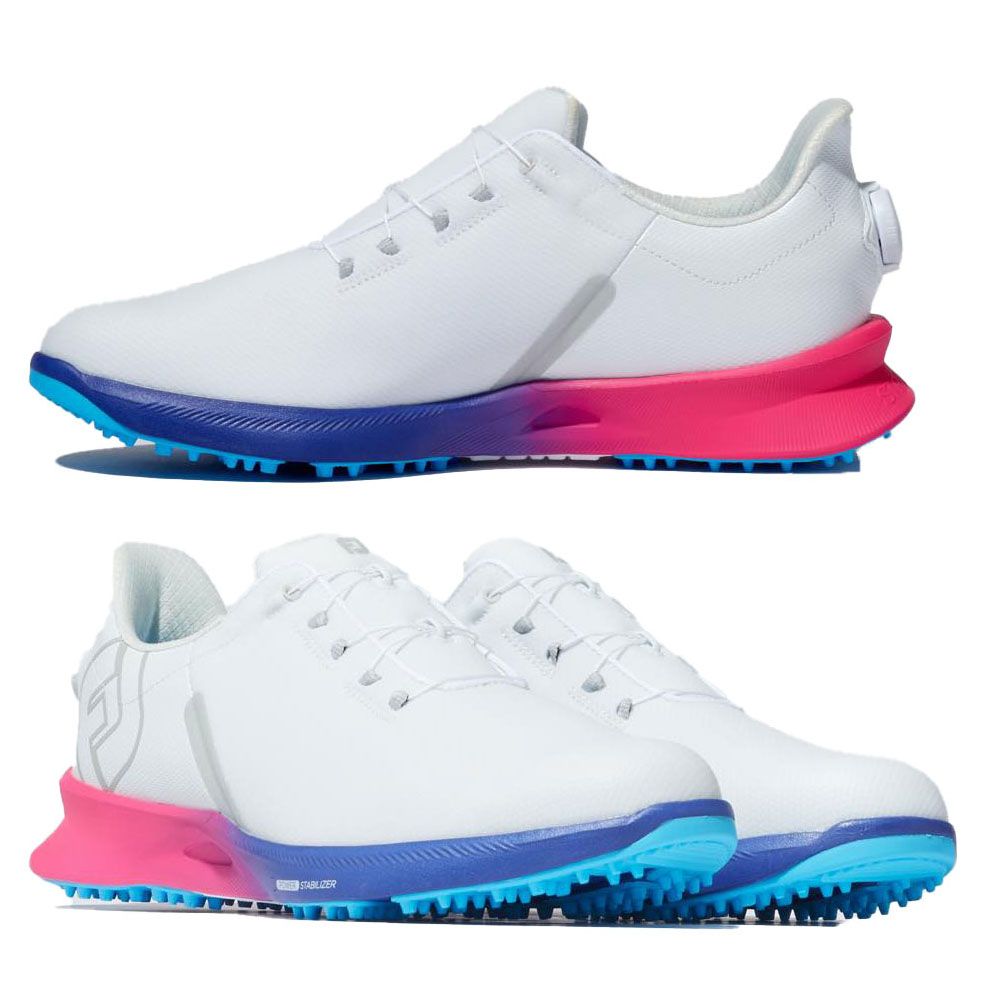 Giày golf nam 55459 Fuel Sports Boa Spikeless WT/BL | FJ