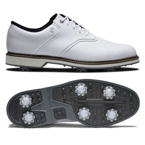 Giày golf nam DM ORIGINALS 57016 White Spiked Extra Wide | FootJoy