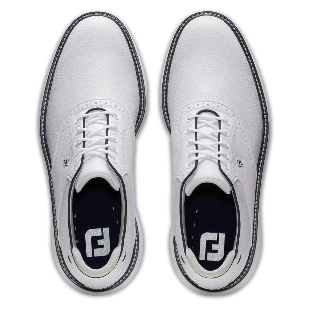 Giày golf nam FootJoy DS TRADITIONS WHT/WHT/NVY 57927