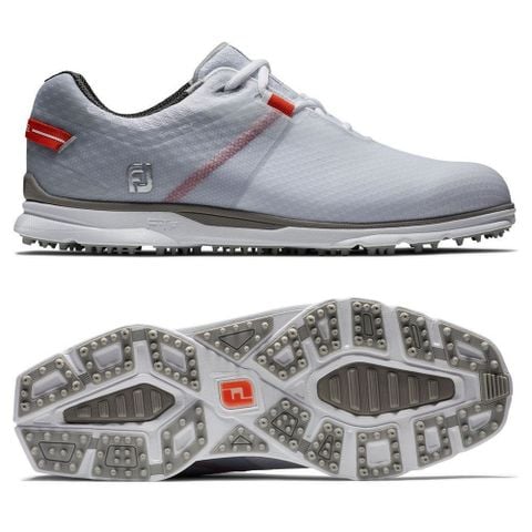 Giày golf nam PROSL SPORT Spikeless 53853 WHT/LTG/ORG | FootJoy | Tặng 1 dù MuaBanGolf rộng 1m5 + 1 đôi vớ FJ ProDry