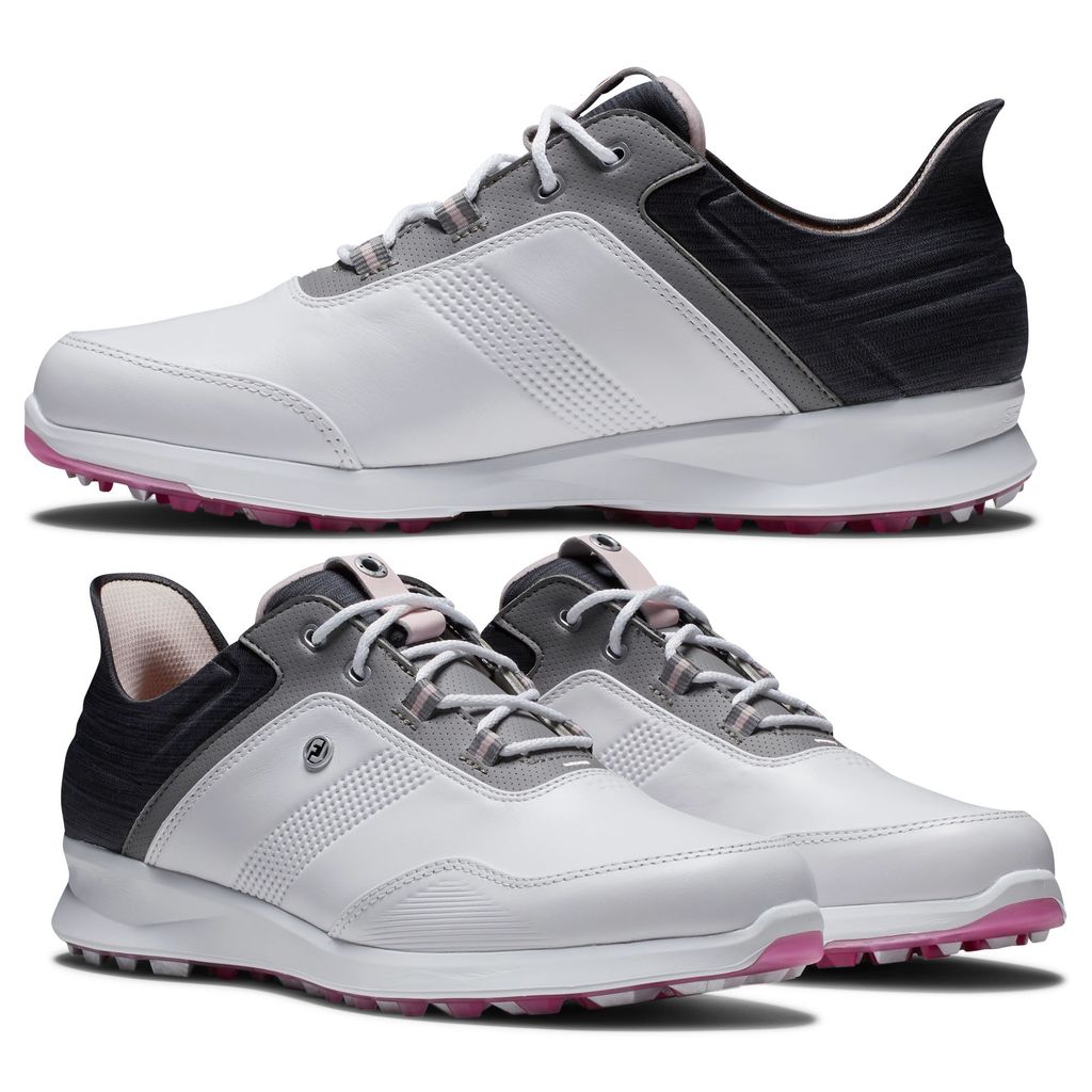 Giày golf nữ FootJoy FJ 90123 CF W STRATOS SPKL WHT/BLK/SPK