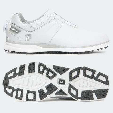 Giày golf nữ FJ 98139 CS W PRO SL Spikeless BOA WT/WT/CHR | FootJoy | Tặng 1 dù golf 1m5 + 1 đôi vớ FJ ProDry