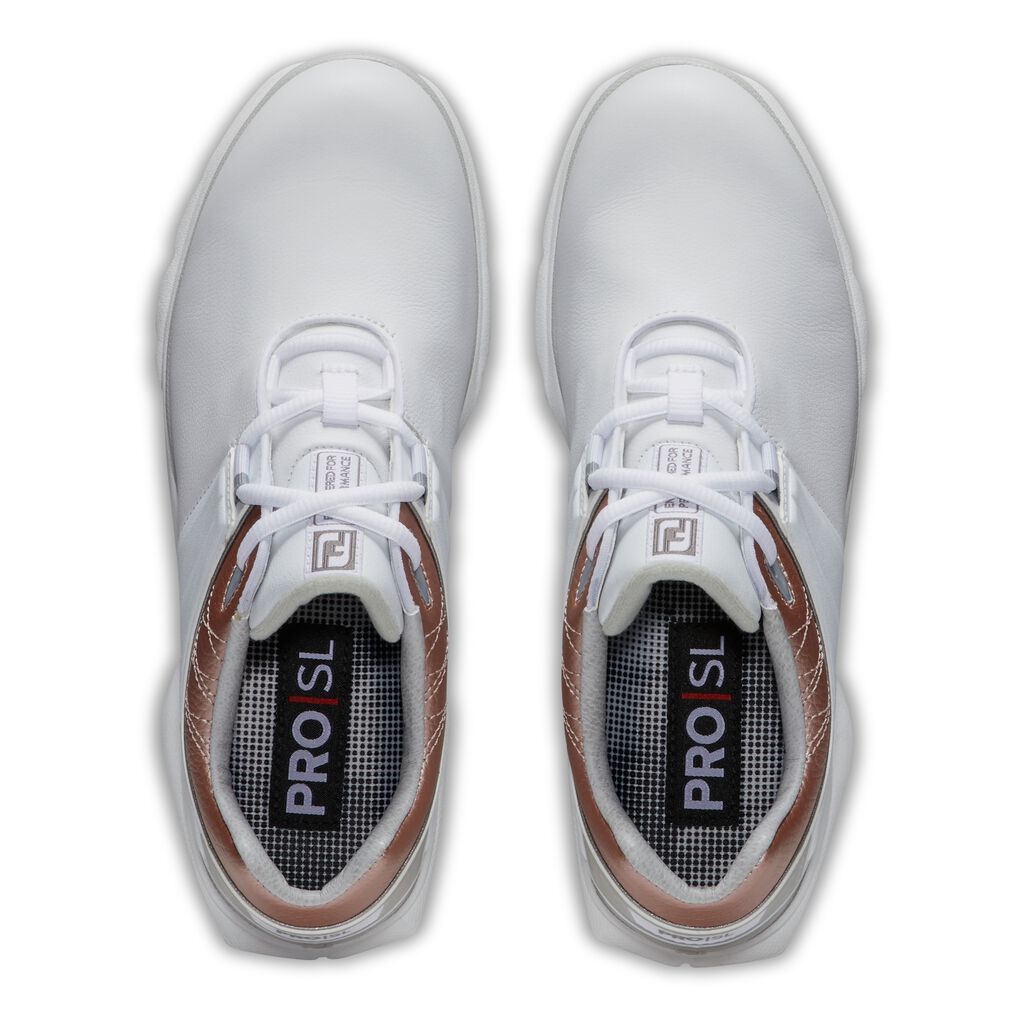 Giày golf nữ FootJoy FJ 98140 CS W PRO SL SPKL WHT/ROSE/WHT