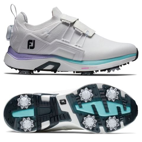 Giày golf nữ FJ 98170 DS HYPERFLEX Spiked BOA WT/PPL/BLU | FootJoy | Tặng 1 dù golf 1m5 + 1 đôi vớ FJ ProDry