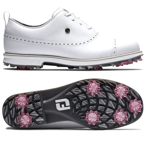 Giày golf nữ FJ 99034 BF PREMIERE Spiked WHT/WHT/WHT | FootJoy | Tặng 1 dù MuaBanGolf rộng 1m5 + 1 đôi vớ FJ ProDry