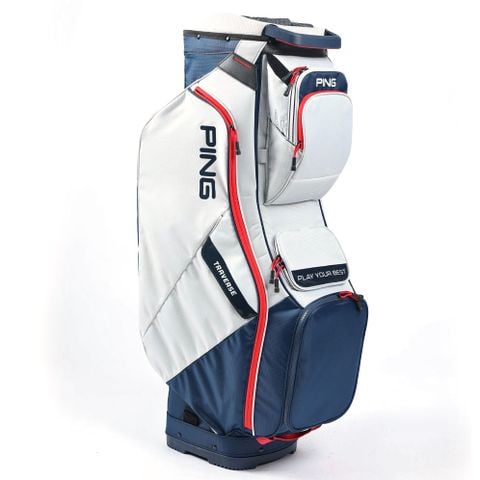 Túi gậy golf BAG,ASSEMBLED,TRAVERSE 214  DS PLATINUM/NAVY/RED 35463-113 | PING