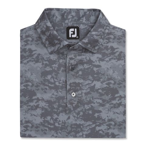 Áo golf nam tay ngắn CLOUD CAMO LISLE, SELF COLLAR 82203 LAVA | FootJoy