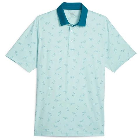 Áo golf nam tay ngắn CLOUDSPUN ECHO POLO 62154504 Lá cây - Xanh MINT | Puma