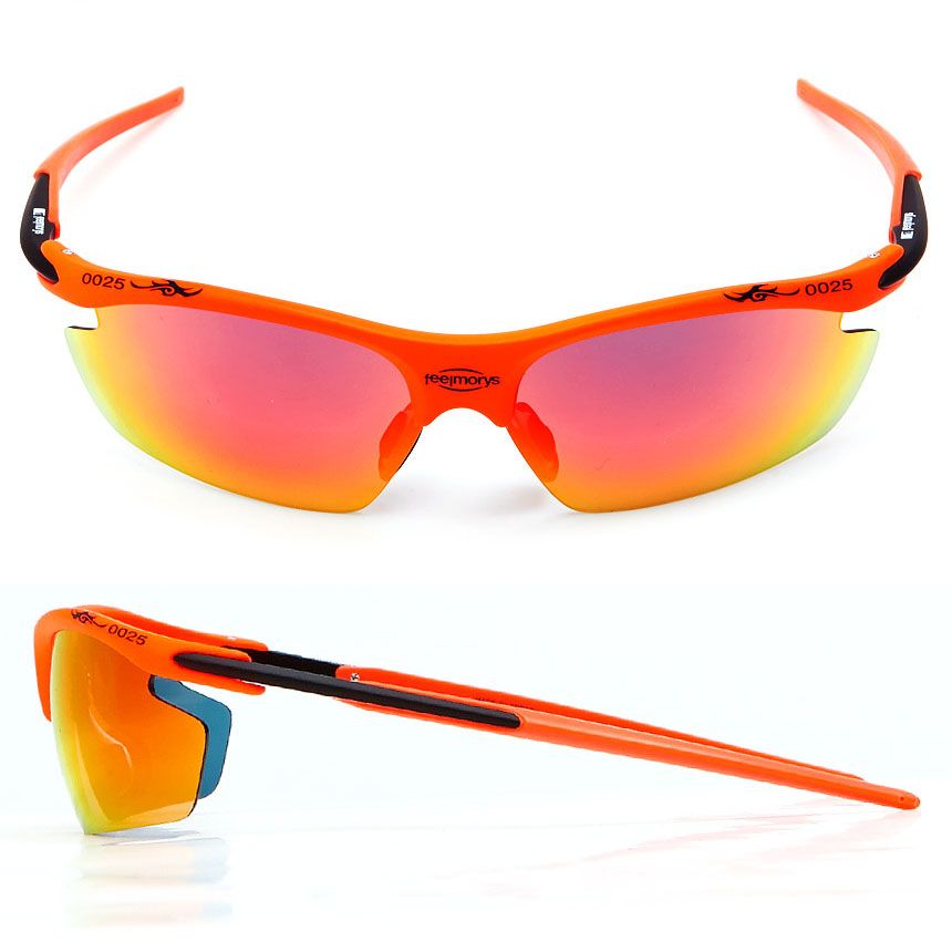 Kính golf thời trang tráng gương UV Protect MS-N0025 Orange-Black | Fe