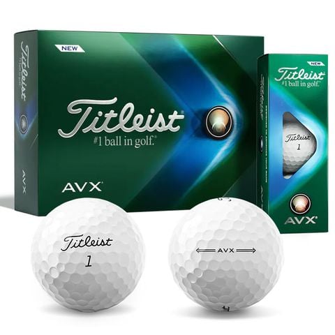 Hộp 12 bóng golf AVX 3 lớp trắng 2022 | Titleist