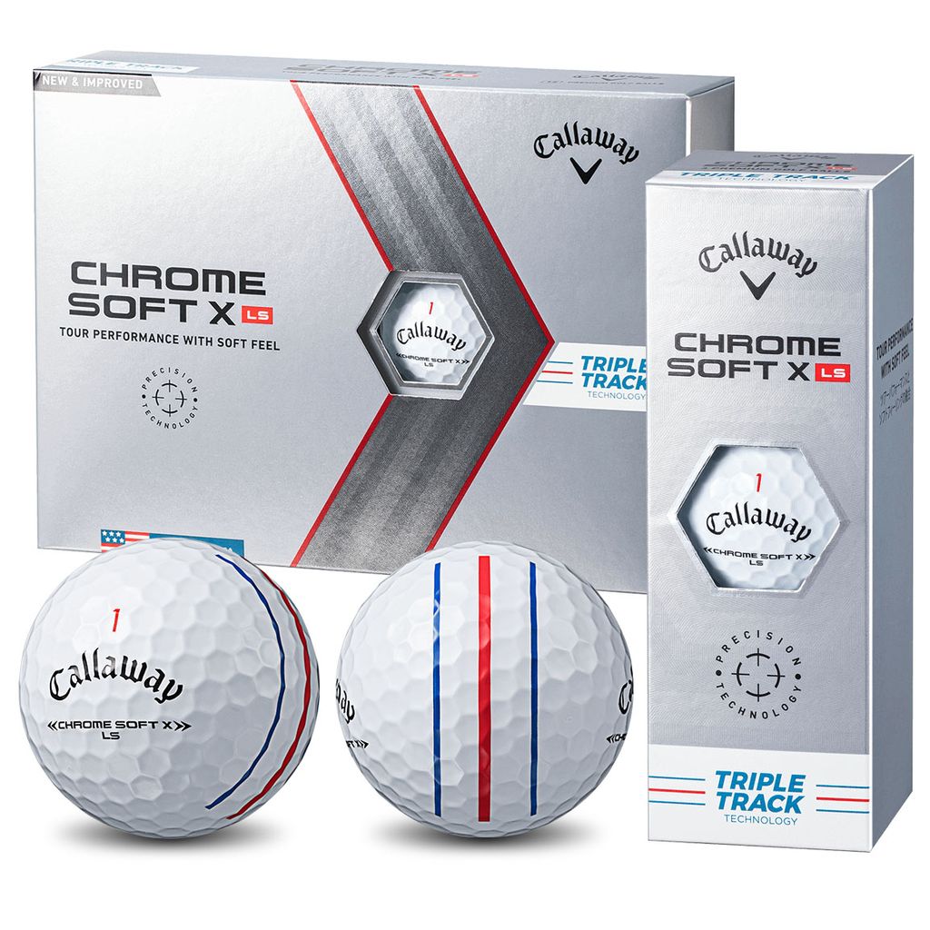 Hộp 12 bóng golf Chrome Soft X LS Triple Track | Callaway