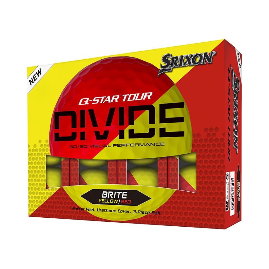 Hộp 12 bóng golf Q STAR Tour Divide 2 màu 3 lớp | Srixon