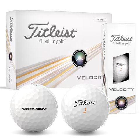 Hộp 12 bóng golf Velocity 2 lớp trắng 2024 | Titleist