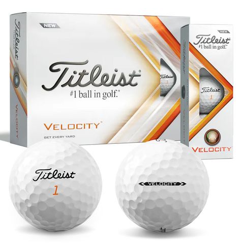 Hộp 12 bóng golf Velocity 2 lớp trắng 2022 | Titleist