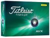 Hộp 12 bóng golf AVX 3 lớp vàng 2024 | Titleist