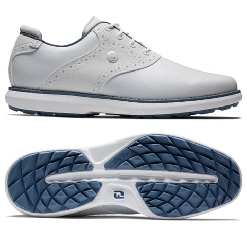 Giày golf nữ DS TRADITIONS WM CWH/BLU/GRY 97898 | FootJoy | Tặng 1 đôi vớ FJ ProDry