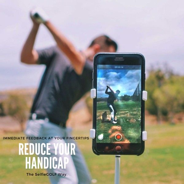 Kẹp điện thoại Selfie cải thiện Swing nhập khẩu Mỹ | SelfieGOLF