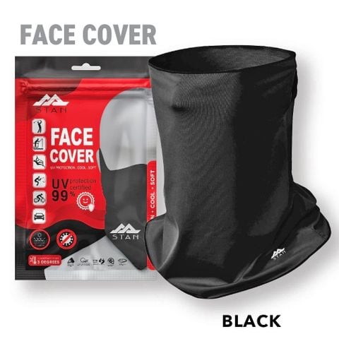 Khẩu trang Face Cover UV Protection FC-101B Black | Stan