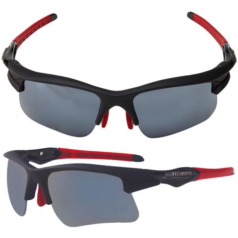 Kính Polarized UV400 MS-047P gọng đen đỏ- tròng đen | FeelMorys