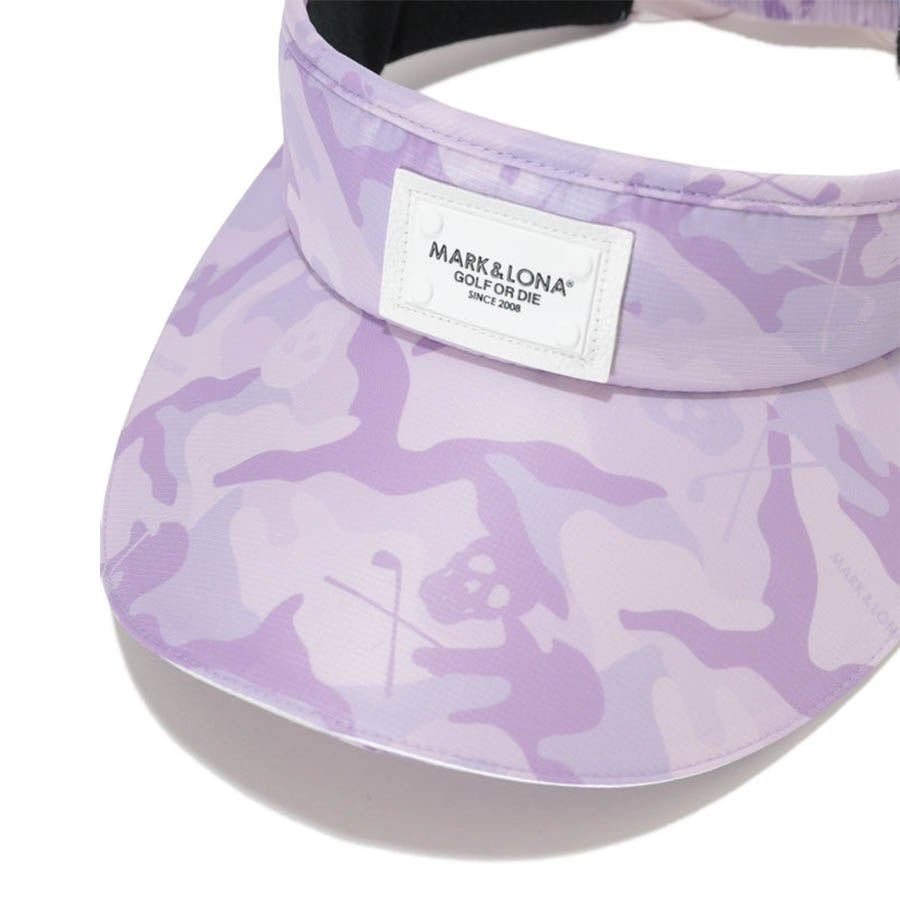 Mũ nửa đầu nữ visor Gauge Ribbon MLF-4B-FC18 Lavender | MARK & LONA