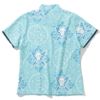 Áo thun nữ cổ tròn tay ngắn Victoria Mock Neck MLW-4B-AA05 Sax | MARK