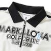 Áo golf nữ tay ngắn Draw Zip MLW-4B-AP04 White | MARK & LONA