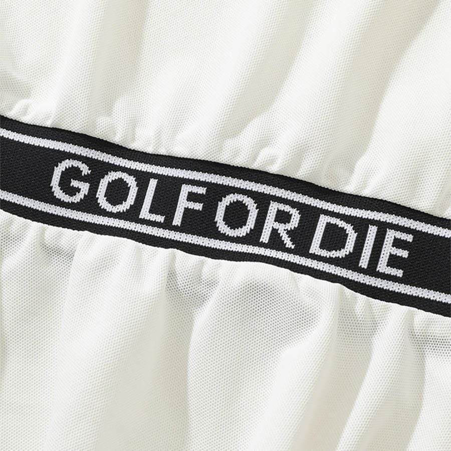 Áo golf nữ tay ngắn Draw Zip MLW-4B-AP04 White | MARK & LONA