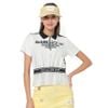 Áo golf nữ tay ngắn Draw Zip MLW-4B-AP04 White | MARK & LONA
