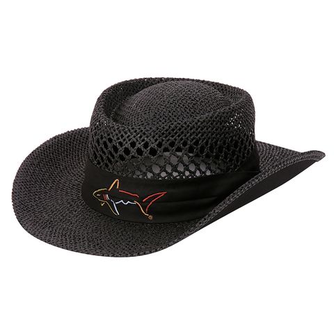 Mũ rơm rộng vành Straw Hat G7NS001 Đen | Greg Norman