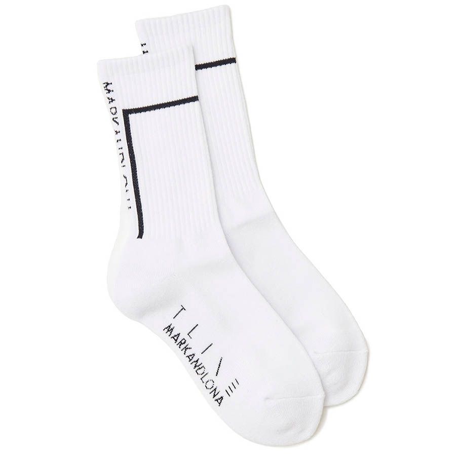 Vớ thể thao cổ cao DTL MXF-4B-FS01 White | MARK & LONA