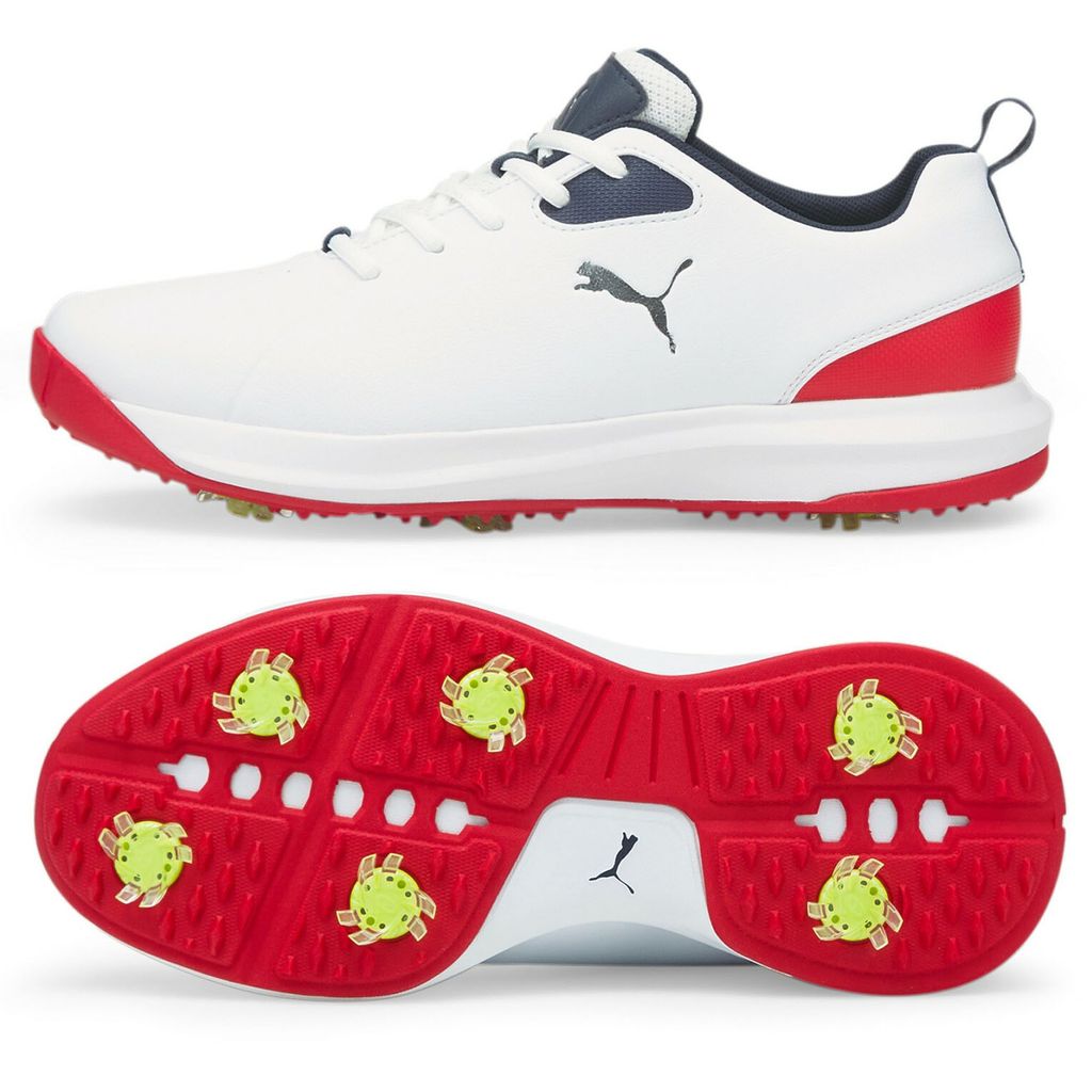 Giày golf nam FUSION FX Tech Puma White-Navy Blazer-Ski Patrol 3760810