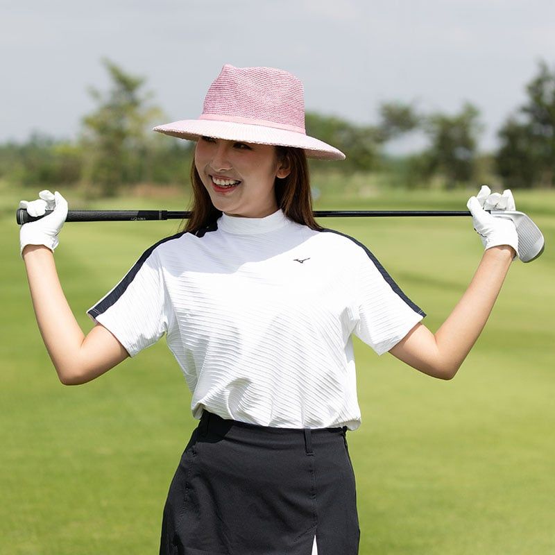 Mũ golf nữ rộng vành ASTON FEDORA Hat Ball Marker OLD ROSE/PINK | Evok