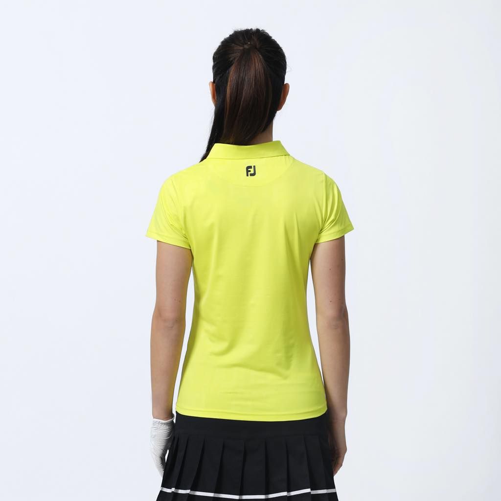 Áo golf nữ tay ngắn WOMEN'S DEBOSSED FJ LOGO SS SHIRT 80566 YELLOW | F