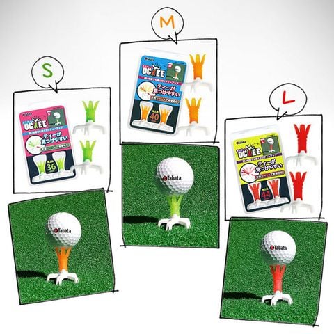 Tee golf nhựa dùng trên thảm cỏ nhân tạo Octee GV1409 | Tabata Nhật Bản