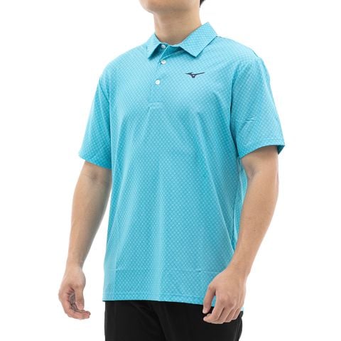 Áo golf tay ngắn nam SUN-SAKURA GEOMETRIC PRINT POLO 52SA300424 | Mizuno