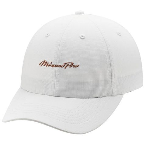 Mũ kết golf nam MIZUNO PRO SCRIPT HAT 52SW2500 0075 WHITE/COPPER | Mizuno