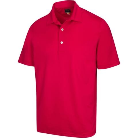 Áo golf nam tay ngắn G7S21K480_CRNB FREEDOM MICRO PIQUE POLO CRANBERRY | Greg Norman