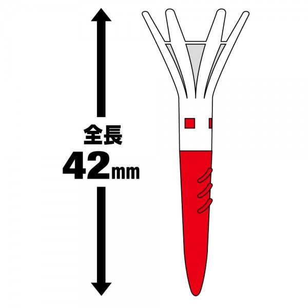 Tee golf Xoáy Tomahawk TE 501 Short 42mm Japan | Daiya