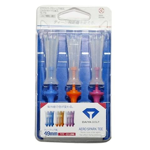 Tee golf đổi màu Aero Spark UV TE 719 Ex-long 94mm Japan | Daiya