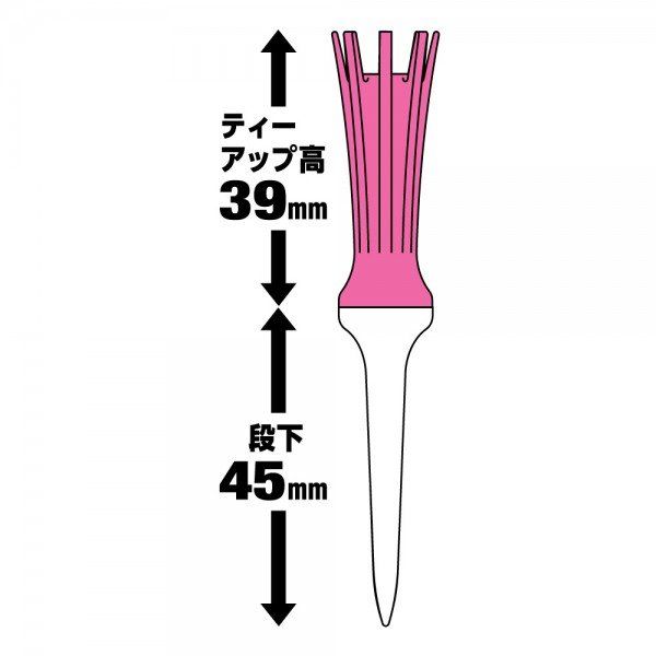 Tee golf Aero Spark Tee TE 408 Long 84mm Japan | Daiya